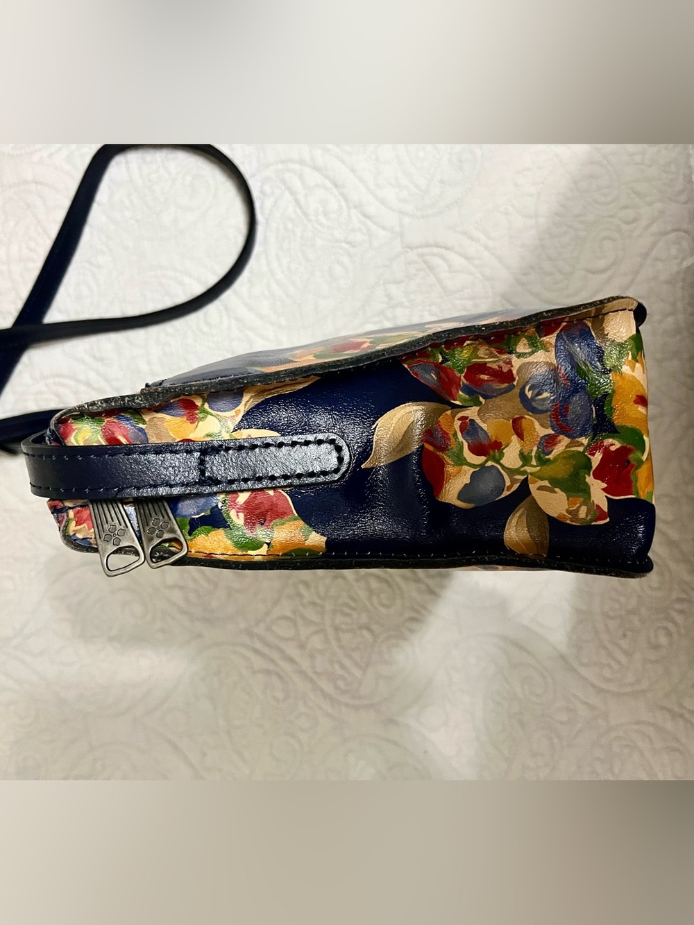 PATRICIA NASH HARPER TOTE “LA FLEUR” CROSSBODY BAG LiKE NEW CONDITION - Picture 7 of 15